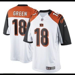 AJ Green White Bengals On Field Jersey Size 52
